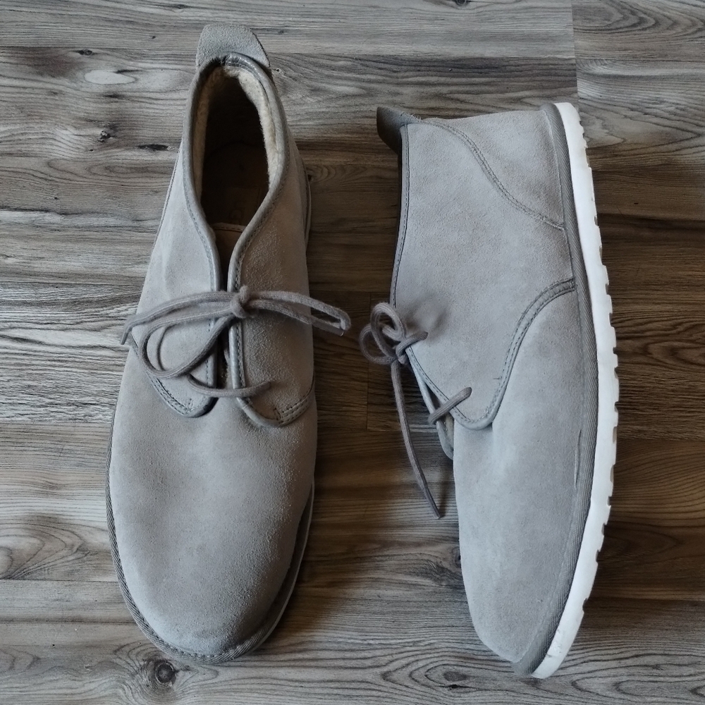UGG Men's Maksim Chukka Desert Gray Suede Leather Boots Size 15